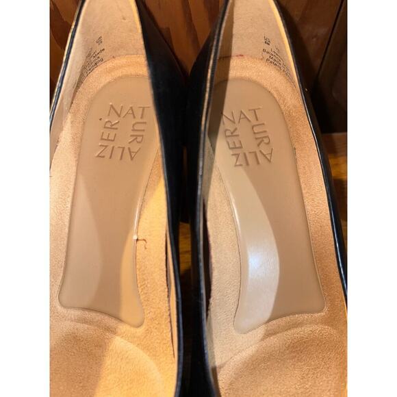 NATURALIZER BLACK LEATHER HEELS SIZE 8 - Picture 6 of 8